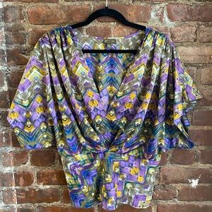 Anthropologie colorful top!